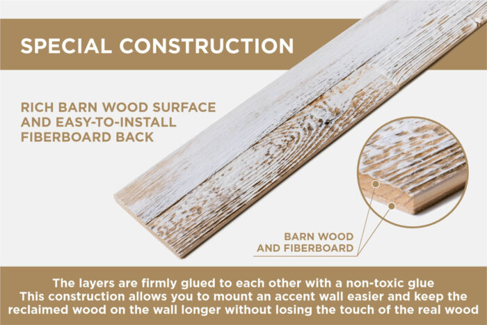 white wood panels construction