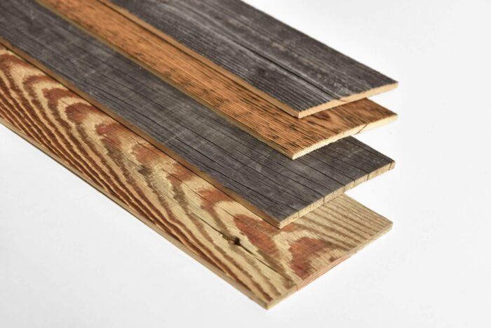 Brown Gray reclaimed wood planks